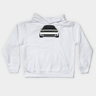 DODGE DEMON FRONT WHITE Kids Hoodie